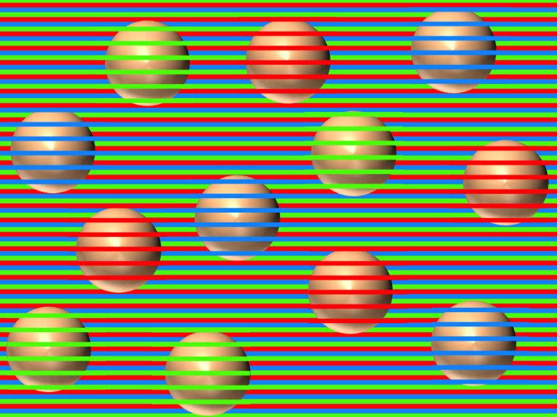 Illusion d’optique : De quelles couleurs sont ces boules ?