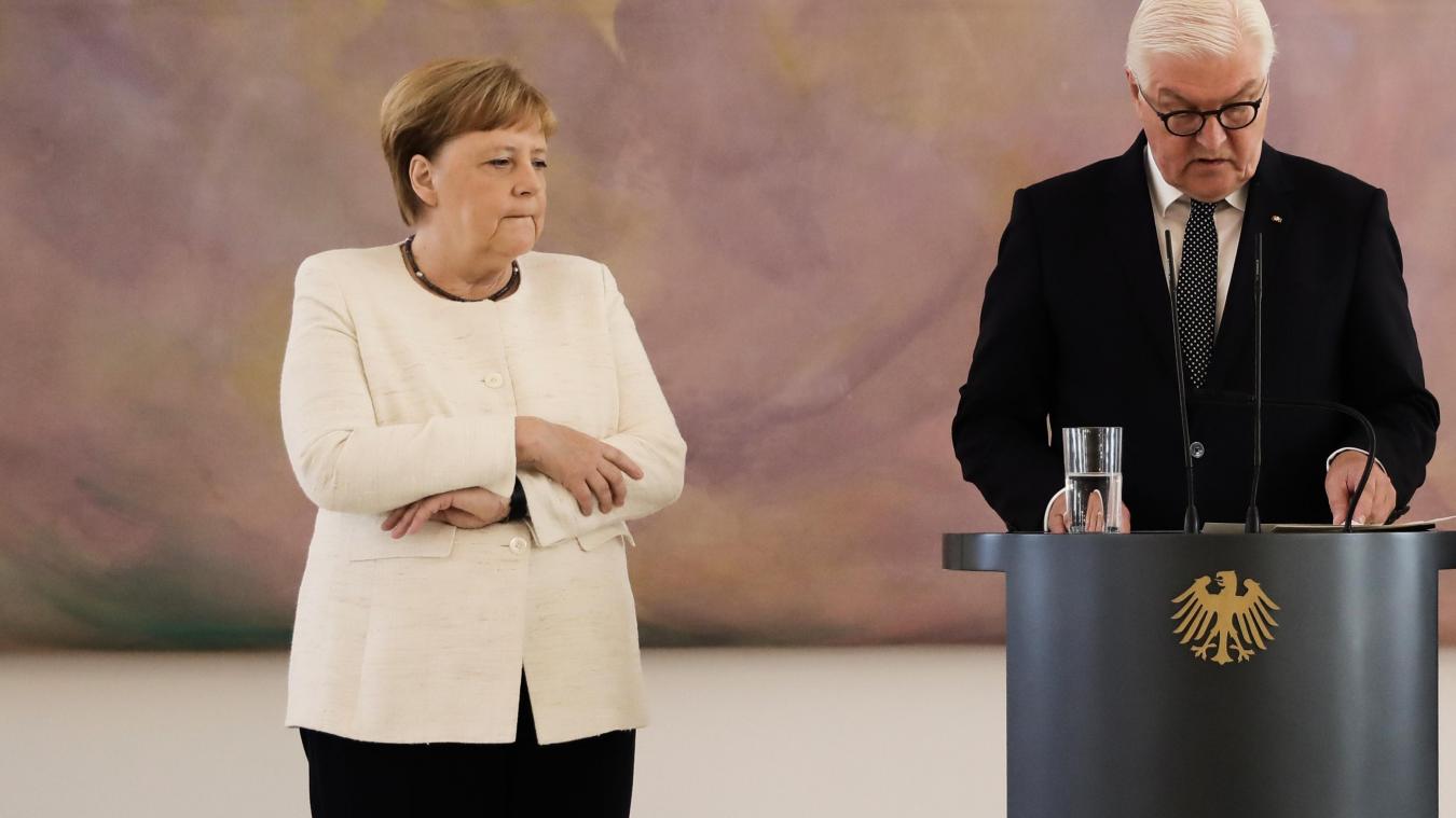 Inquiétude en Allemagne : Angela Merkel de nouveau prise de tremblements