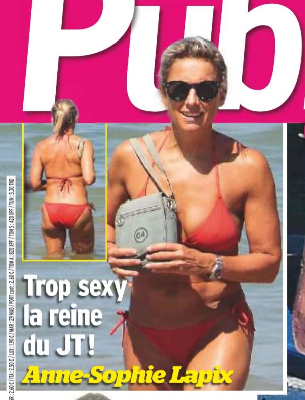 Anne-Sophie Lapix en vacances à la plage : Elle affiche un physique de rêve