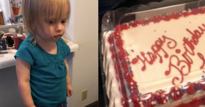 Mauvais anniversaire : Cette fillette n’apprécie pas du tout son gâteau