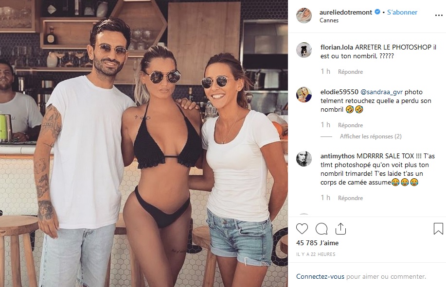 Oups ! Aurélie Dotremont retouche une de ses photos et oublie un détail de taille !