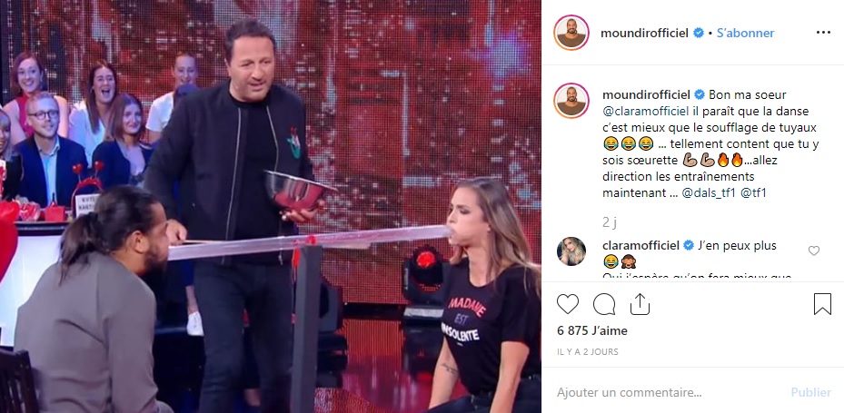 Moundir souhaite la bienvenue à Clara Morgane dans DALS : « La danse c’est mieux que le soufflage de tuyaux »