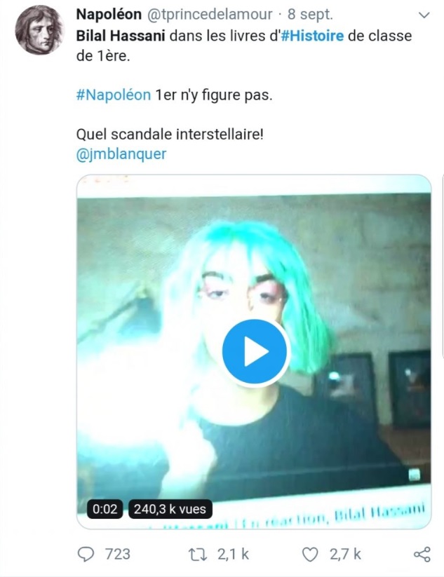 Bilal Hassani a-t-il remplacé Napoléon dans les manuels d'Histoire ? Démêlons le vrai du faux