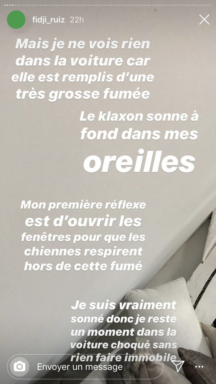 Fidji Ruiz (LBDC2) revient pour la première fois sur son accident de voiture