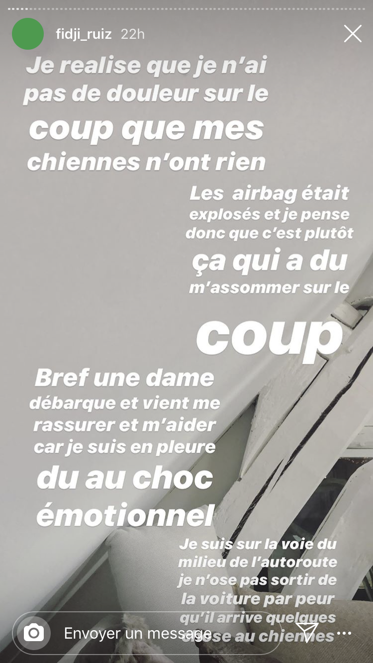 Fidji Ruiz (LBDC2) revient pour la première fois sur son accident de voiture