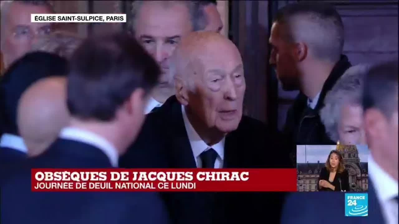 Obsèques de Jacques Chirac : Valéry Giscard d'Estaing présent pour un dernier hommage