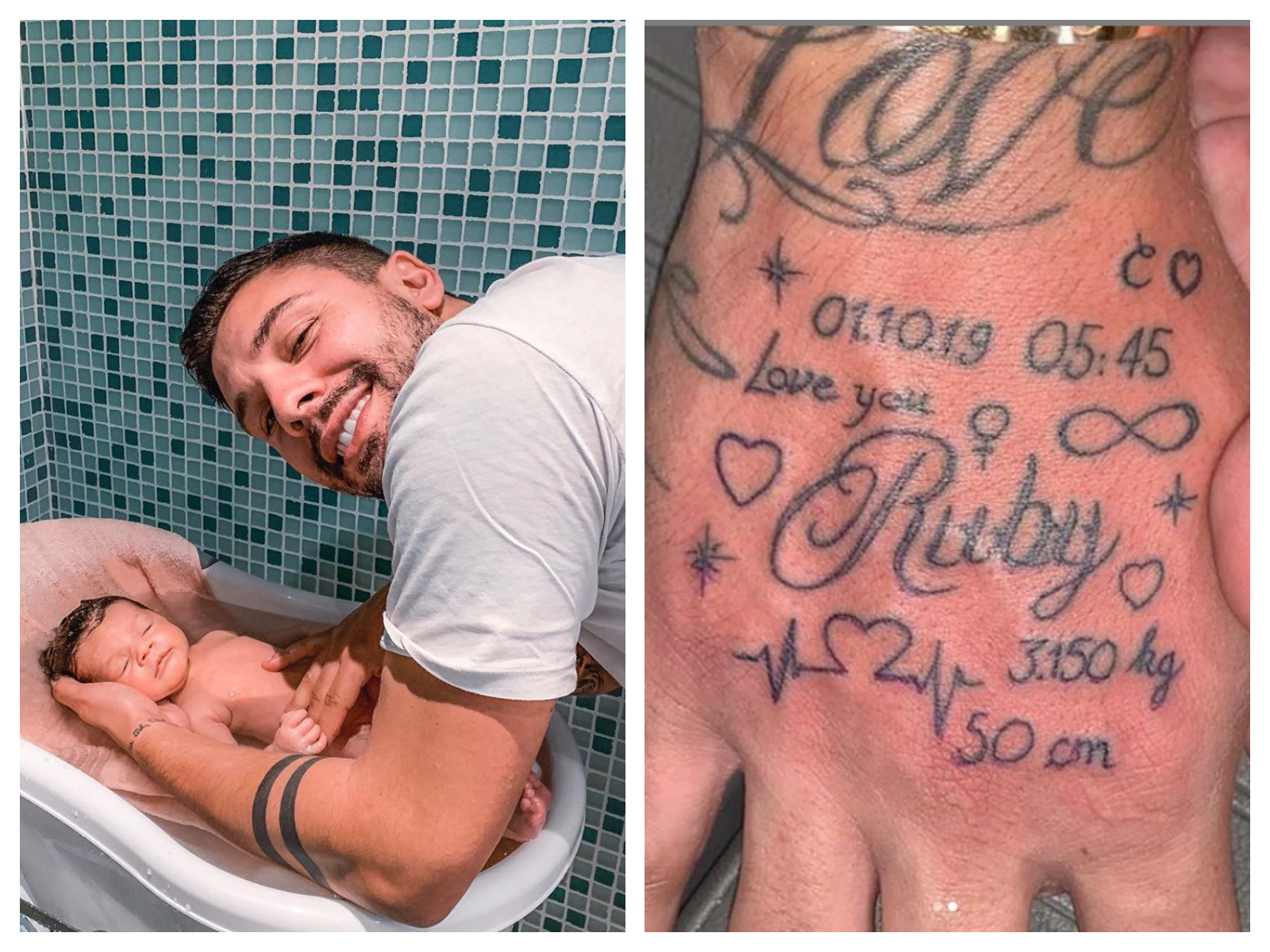 Kevin Guedj : Son tatouage en hommage à sa fille fait jaser