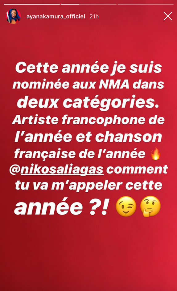 Aya Nakamura : Son petit tacle à Nikos Aliagas en prévision des NRJ Music Awards