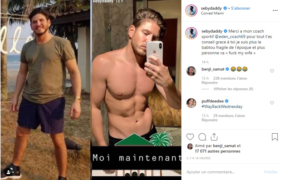 Seby Daddy publie une photo de son évolution physique : c'est impressionnant !