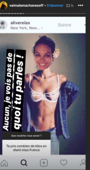  Vaimalama Chaves a partagé un montage photo plutôt surprenant dans sa story.