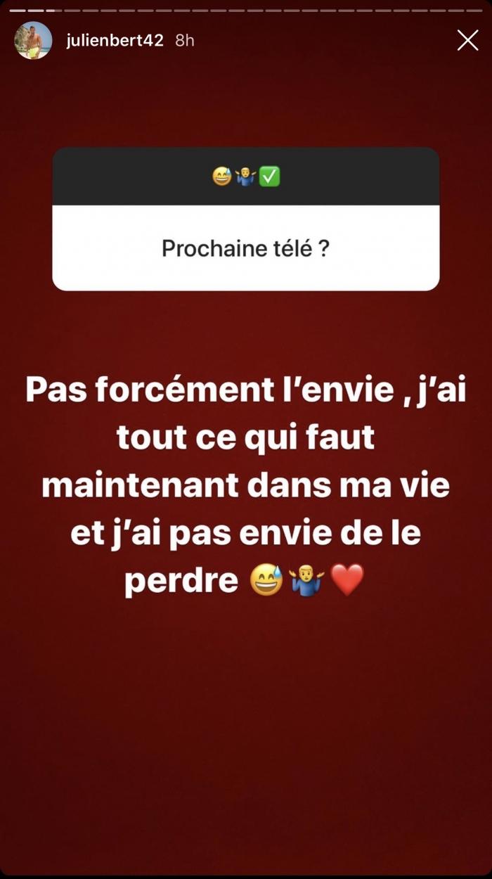 Julien Bert prêt à arrêter la télé-réalité ? Ses surprenantes confidences