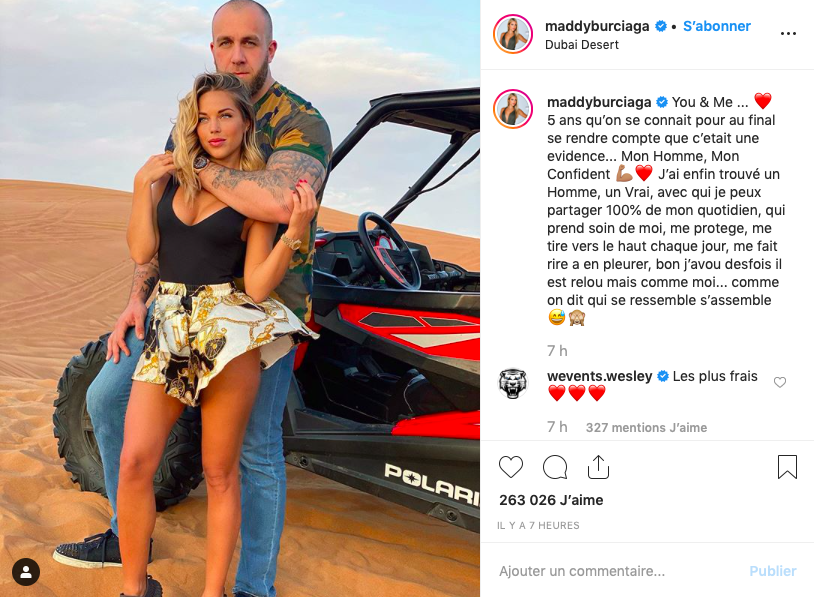 Maddy Burciaga en couple : elle officialise enfin sa relation avec GMK