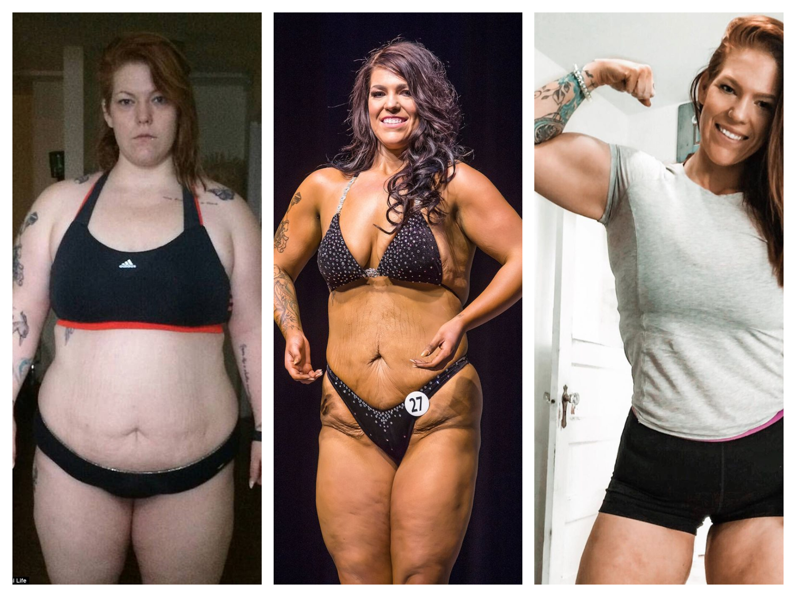 Obèse, cette femme perd 61 kilos et devient bodybuilder !