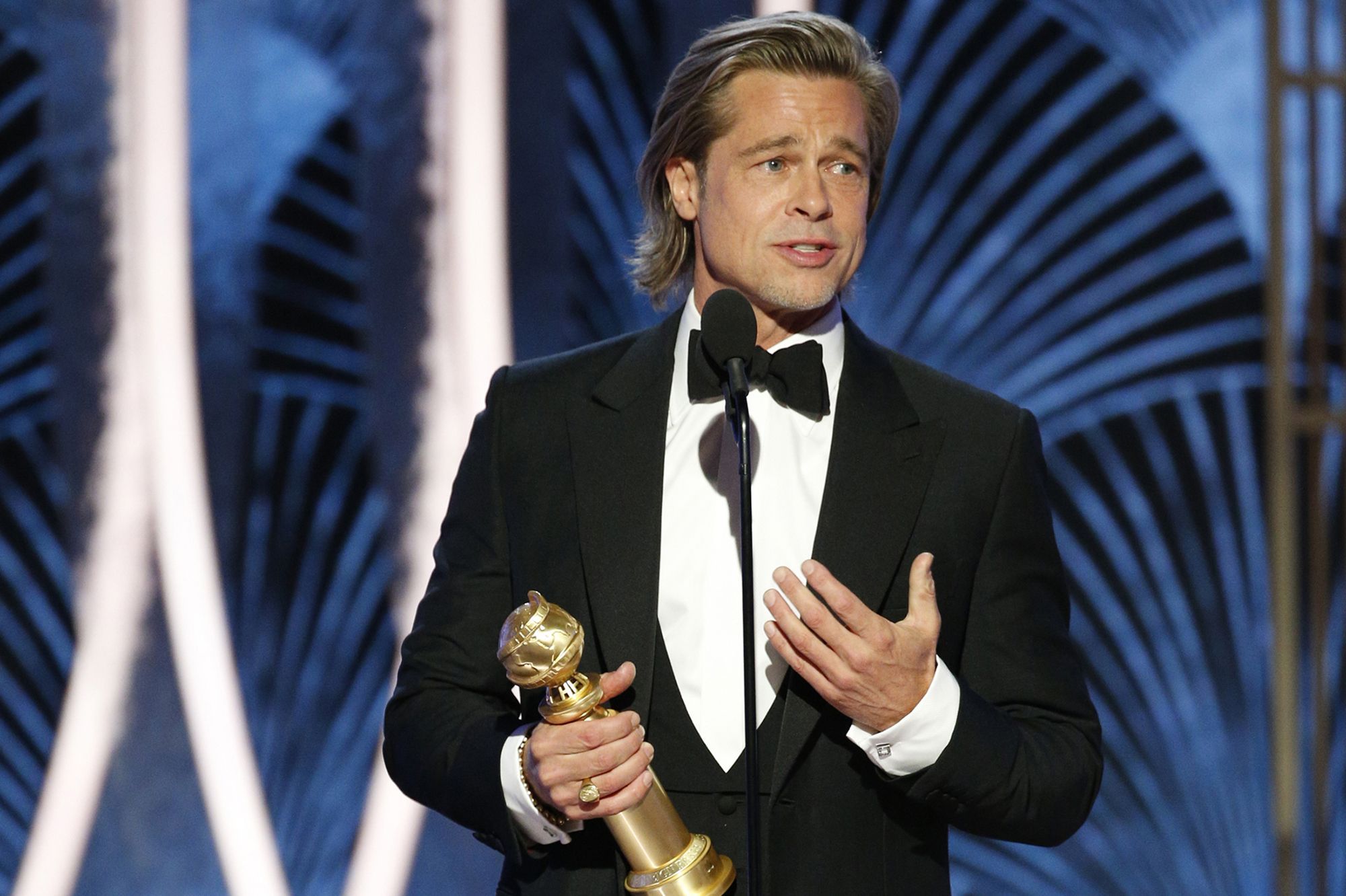 Golden Globes : Quand Brad Pitt plaisante sur sa relation avec Jennifer Aniston