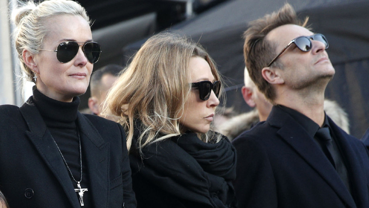  Laeticia Hallyday, Laura Smet et David Hallyday