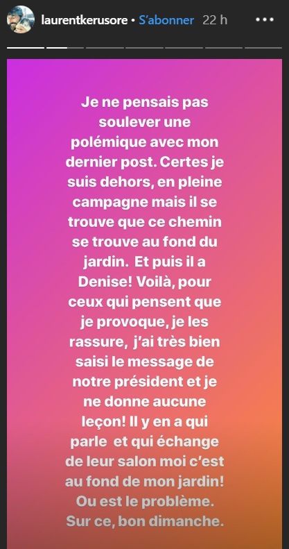 Laurent Kérusoré accusé de ne pas respecter le confinement : Le comédien s'explique