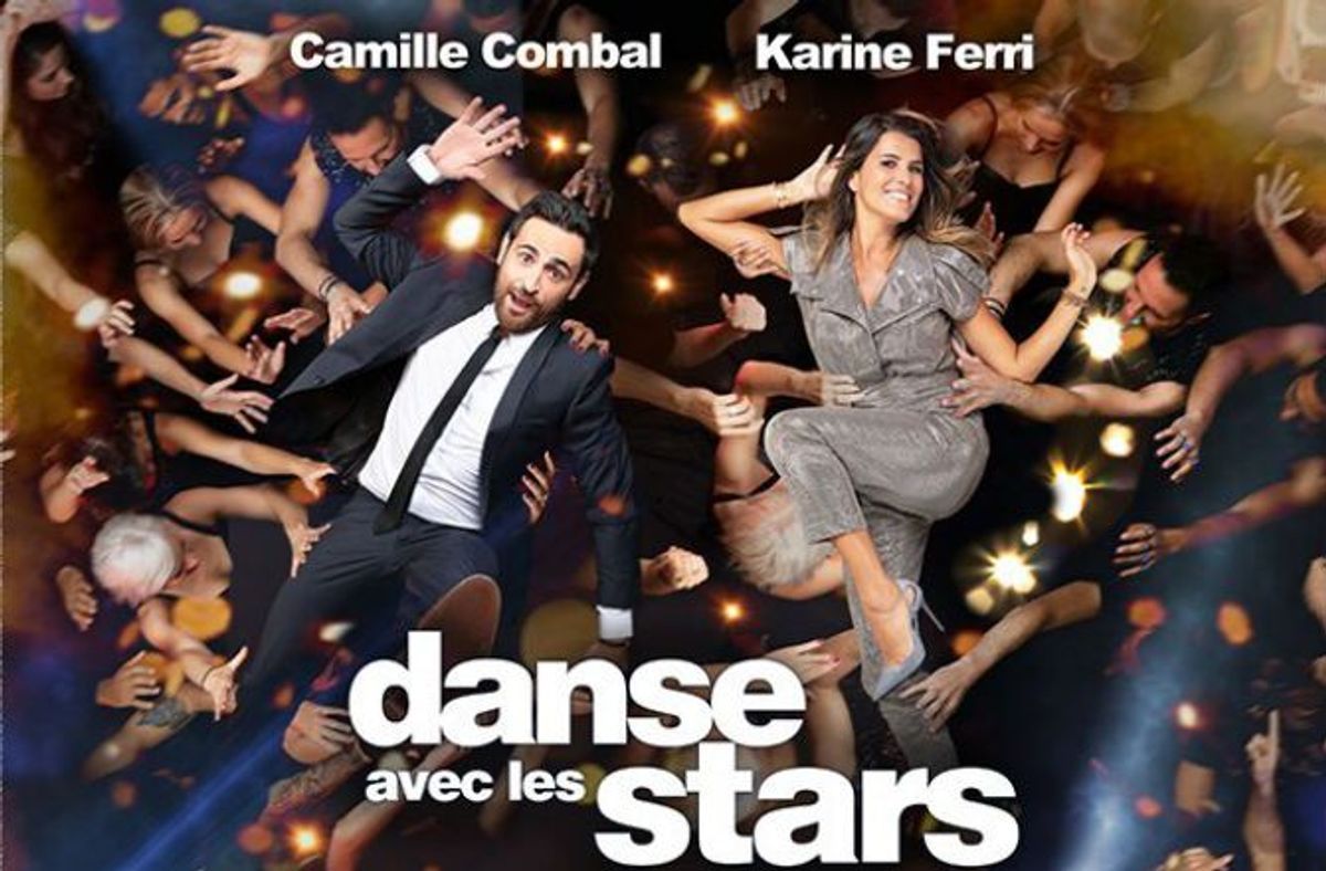  Camille Combal et Karine Ferri sur une affiche promotionnelle de DALS @TF1