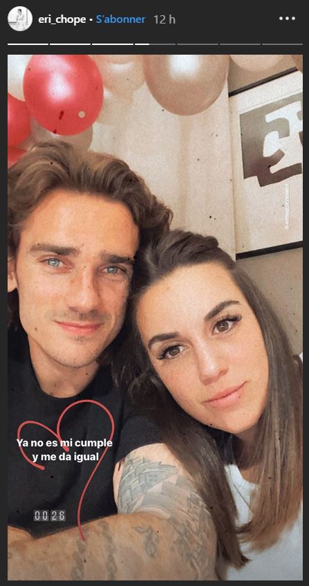 Antoine Griezmann : Erika Choperena lui adresse une touchante déclaration d'amour