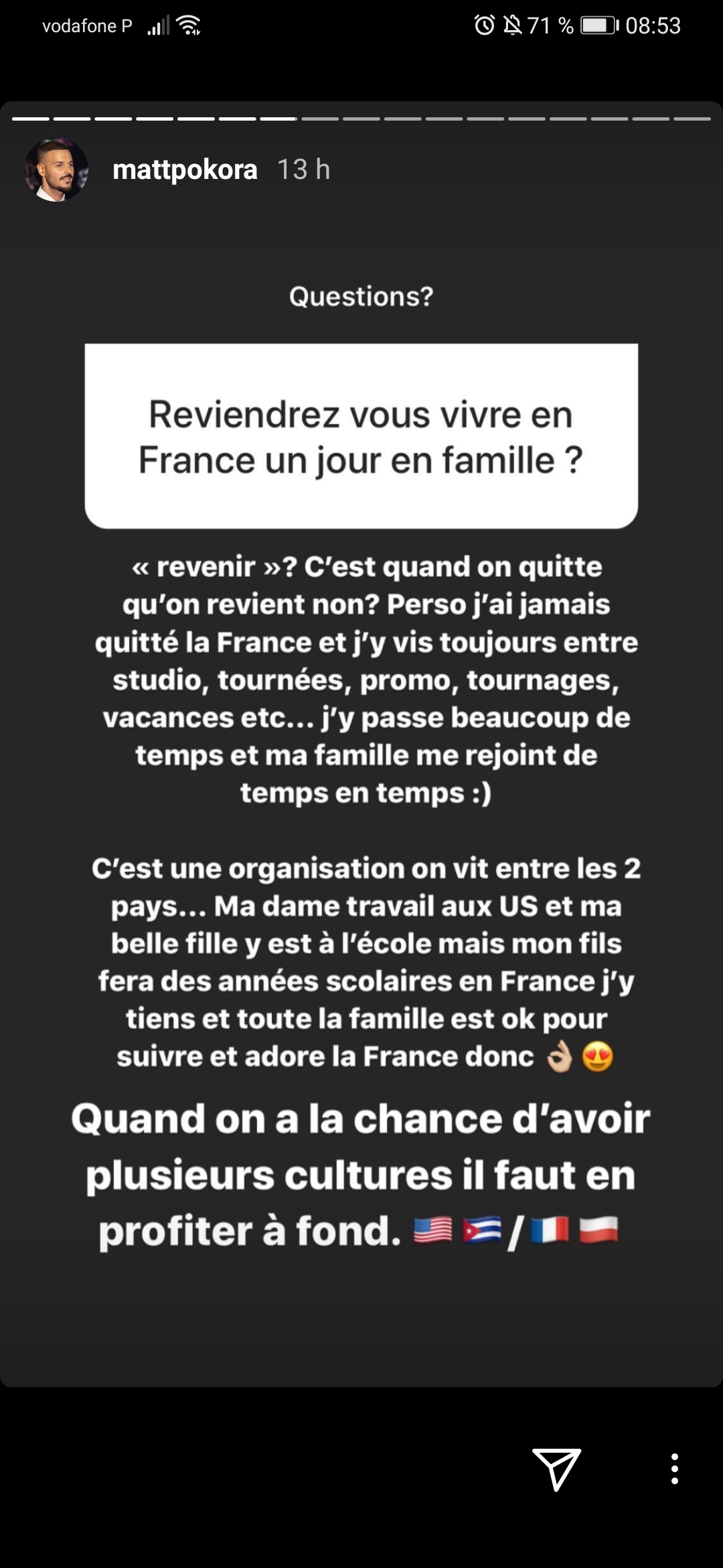 Matt Pokora prêt à s'installer en France avec sa famille ? Le jeune papa se confie