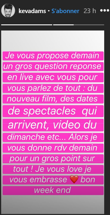 Kev Adams : l'humoriste donne enfin de ses nouvelles