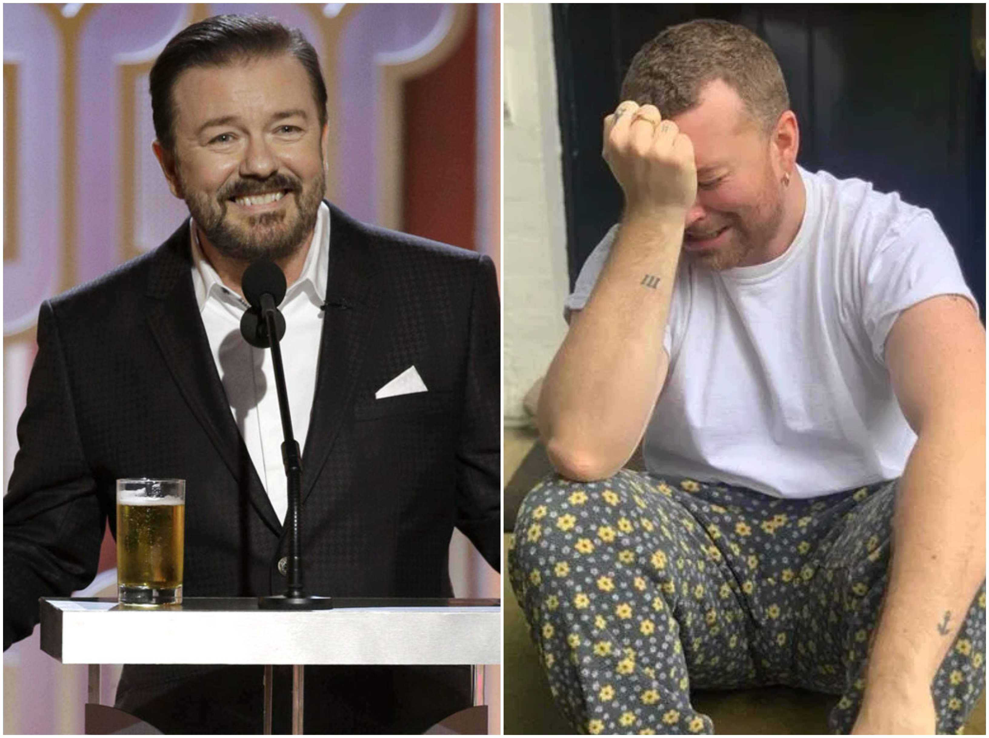 Confinement : Sam Smith en larmes s’attire les foudres de l’acteur Ricky Gervais