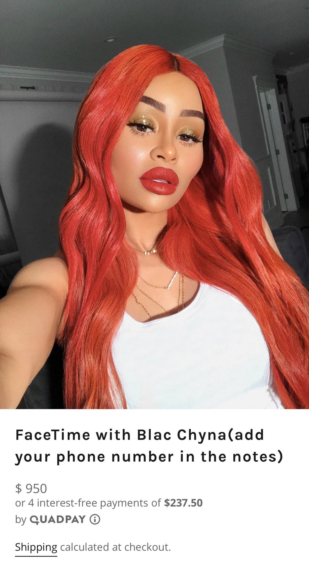 Blac Chyna : 950 dollars pour un FaceTime avec elle, les internautes indignés !