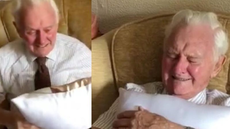 Les larmes de ce veuf de 94 ans ont fait pleurer la toile