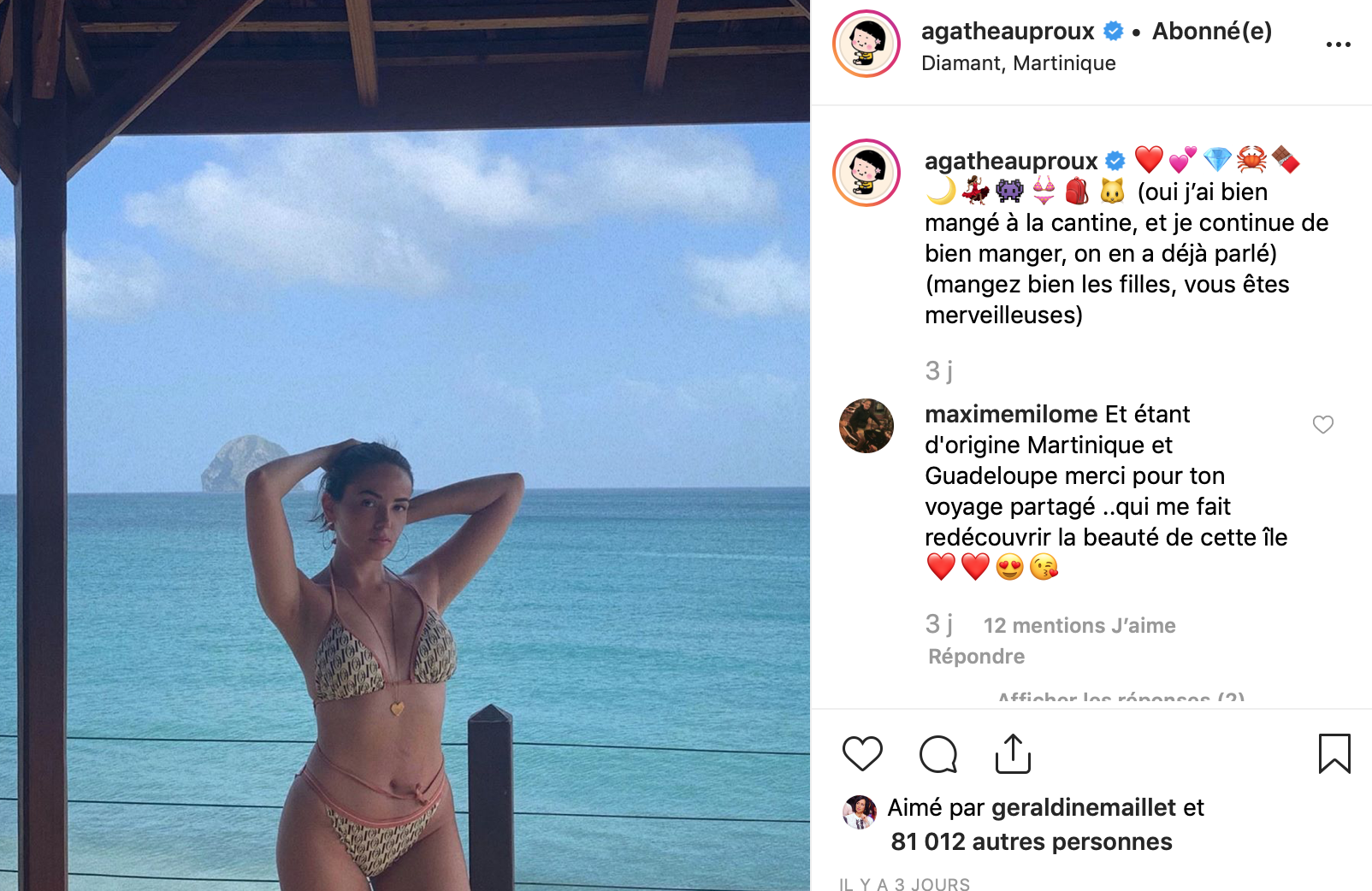 Agathe Auproux : Top 5 de ses photos en maillot de bain qui rendent ses fans dingues !