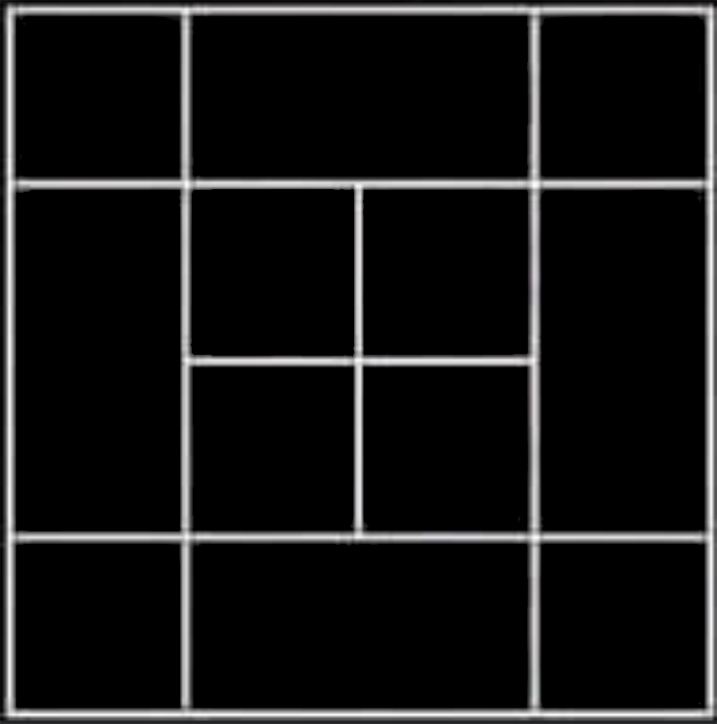 Défi : Combien de carrés se cachent dans l'image ?