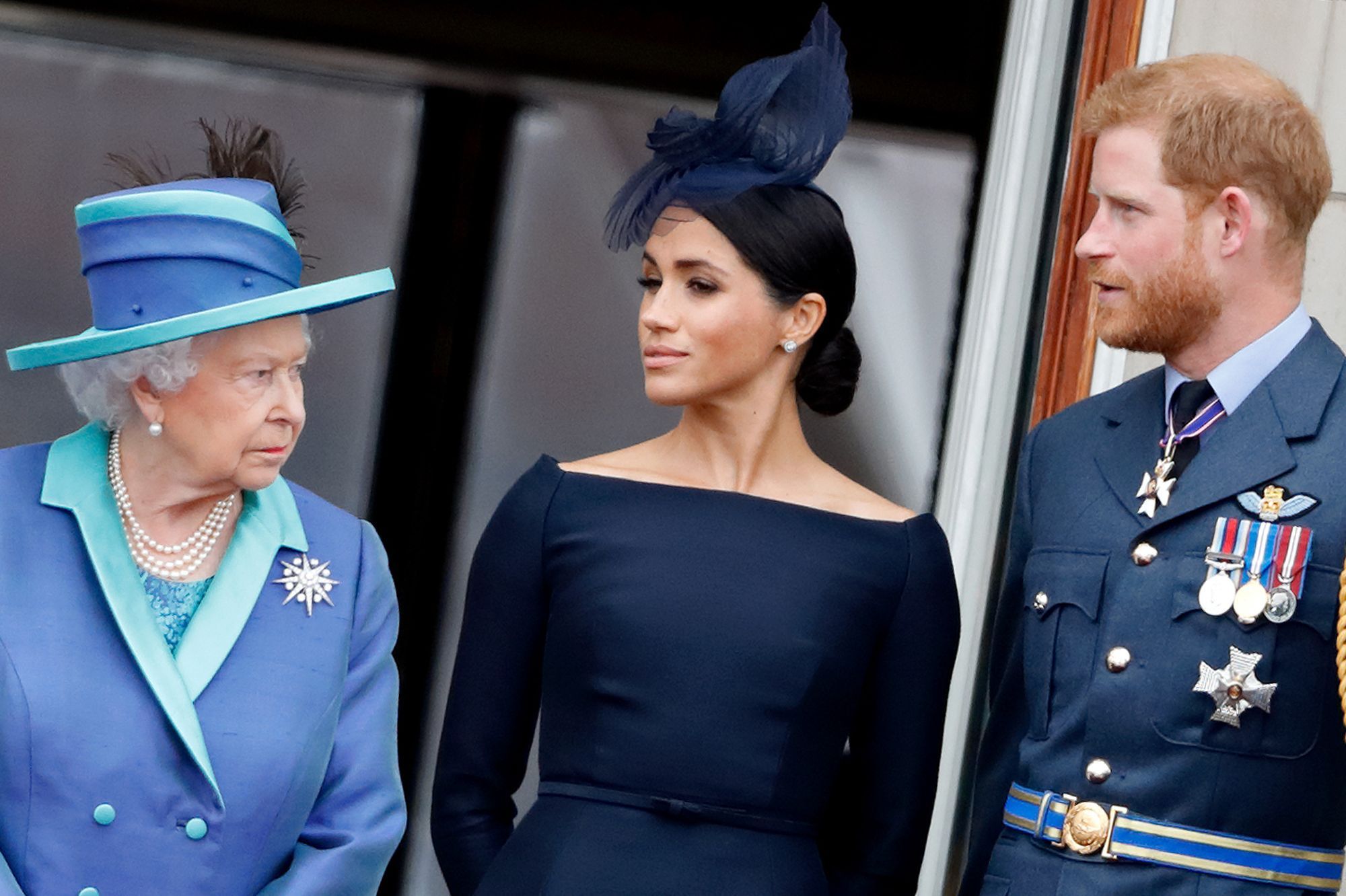  Le prince Harry, Meghan Markle, la reine Elizabeth II @DR