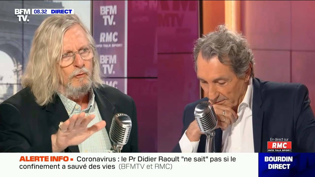 Didier Raoult s'emporte face à Jean-Jacques Bourdin : &quot;Je vais me lever et m'en aller&quot;