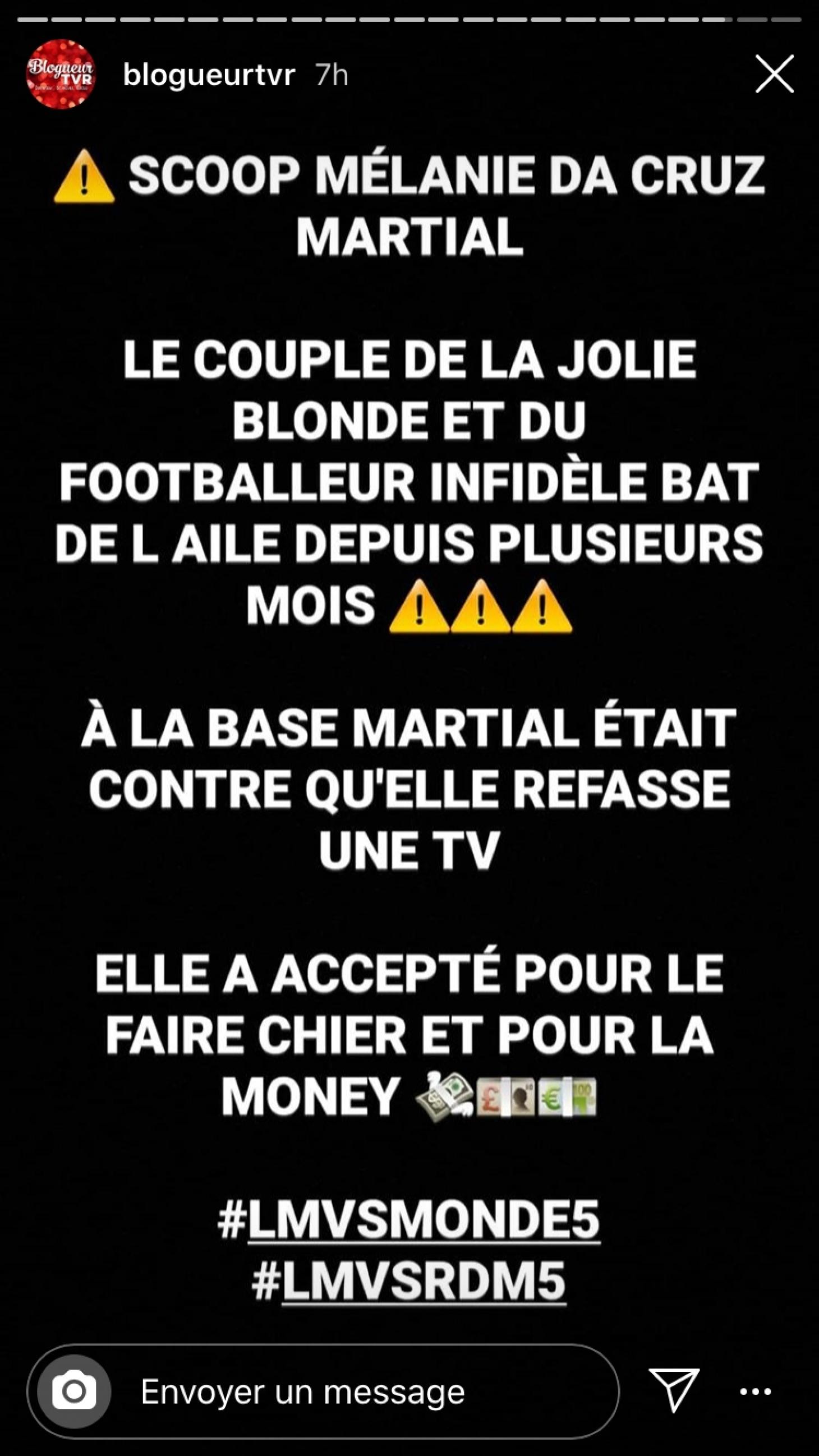 LMvsMonde5 : Melanie Da Cruz séparée d'Anthony Martial ? Découvrez enfin toute la vérité