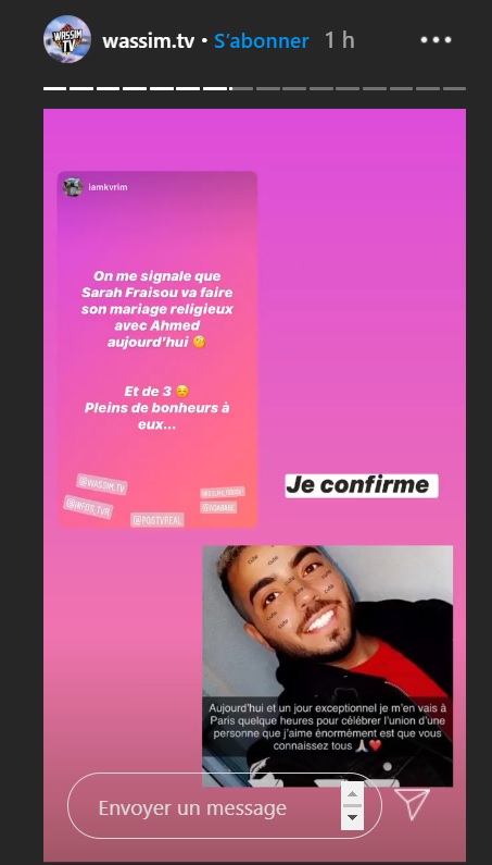 Sarah Fraisou Et Ahmed Fiances Pour Leur Premier Anniversaire