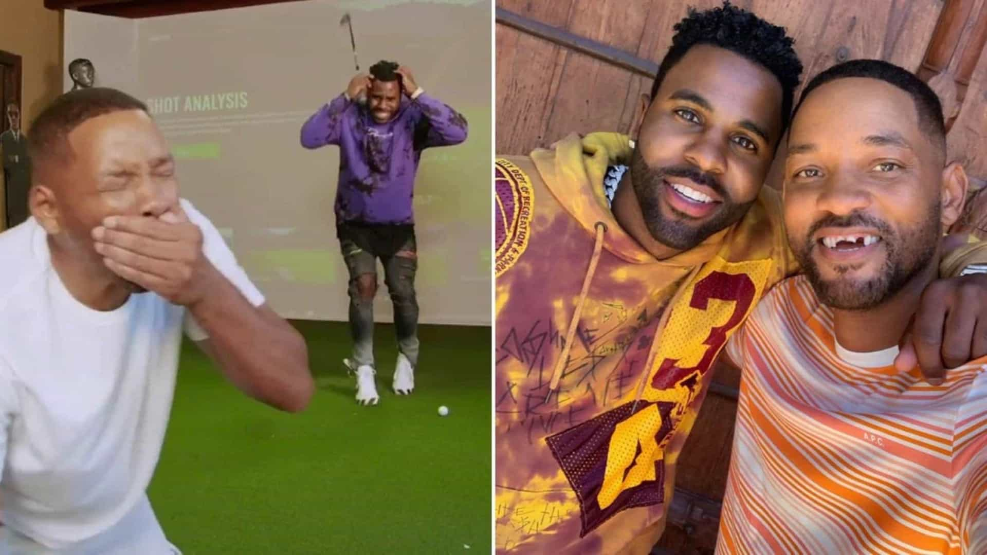 Choc - Will Smith se fait casser les dents par Jason Derulo avec un club de golf