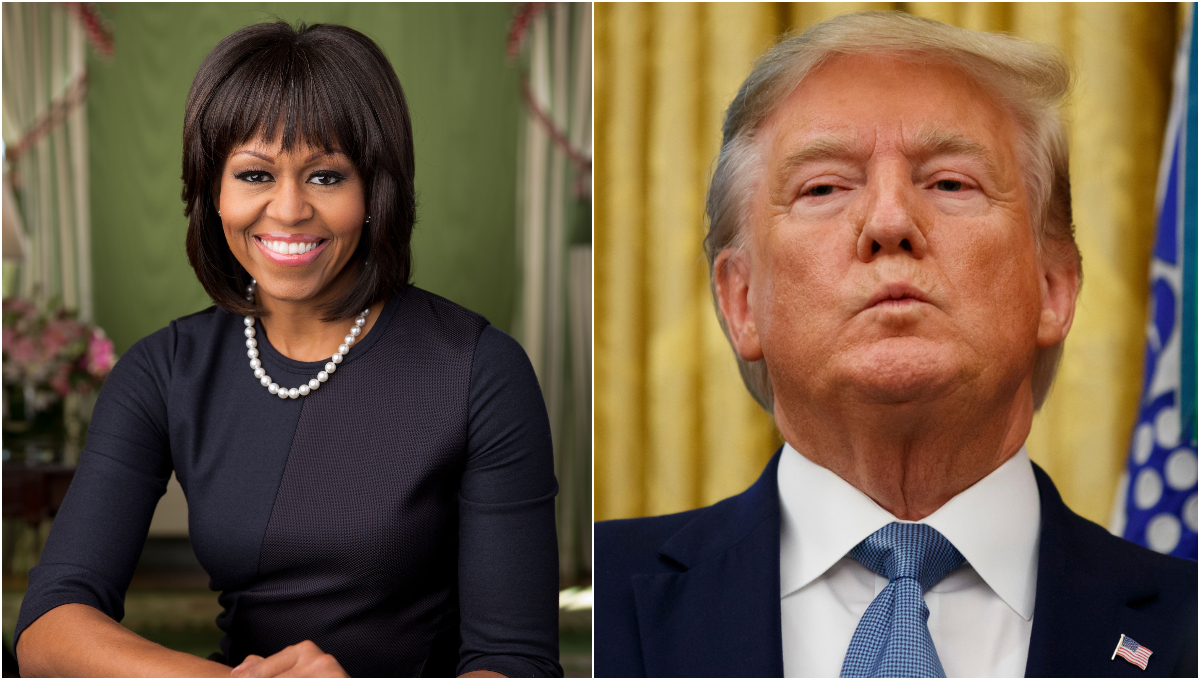 Michelle Obama déclare la guerre à Donald Trump qui rétorque !