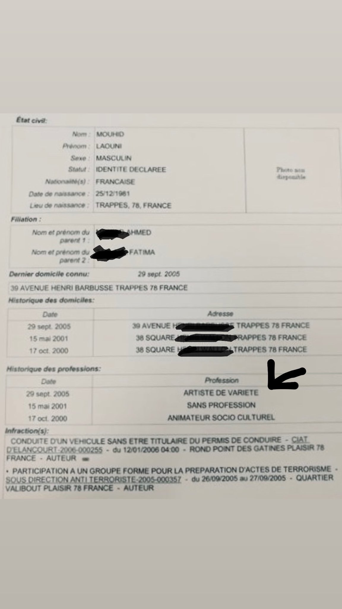Booba clashe La Fouine en publiant son casier judiciaire, entre agressions sexuelles et terrorisme la liste est longue