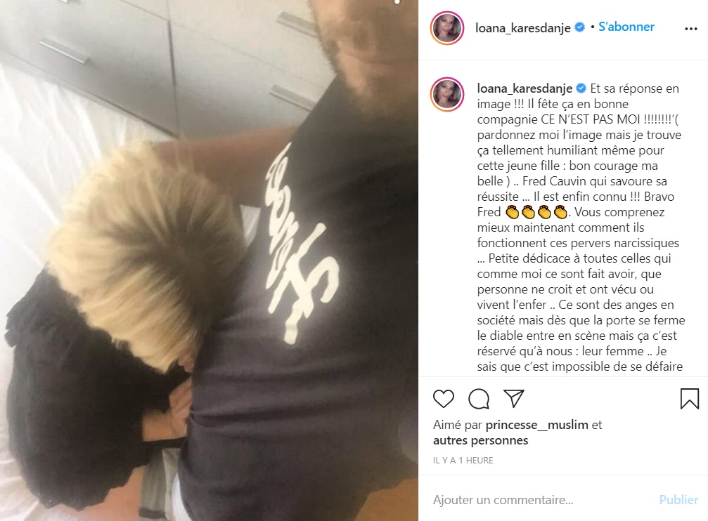 Loana va trop loin et publie une photo malsaine de Fred Cauvin recevant une fellation