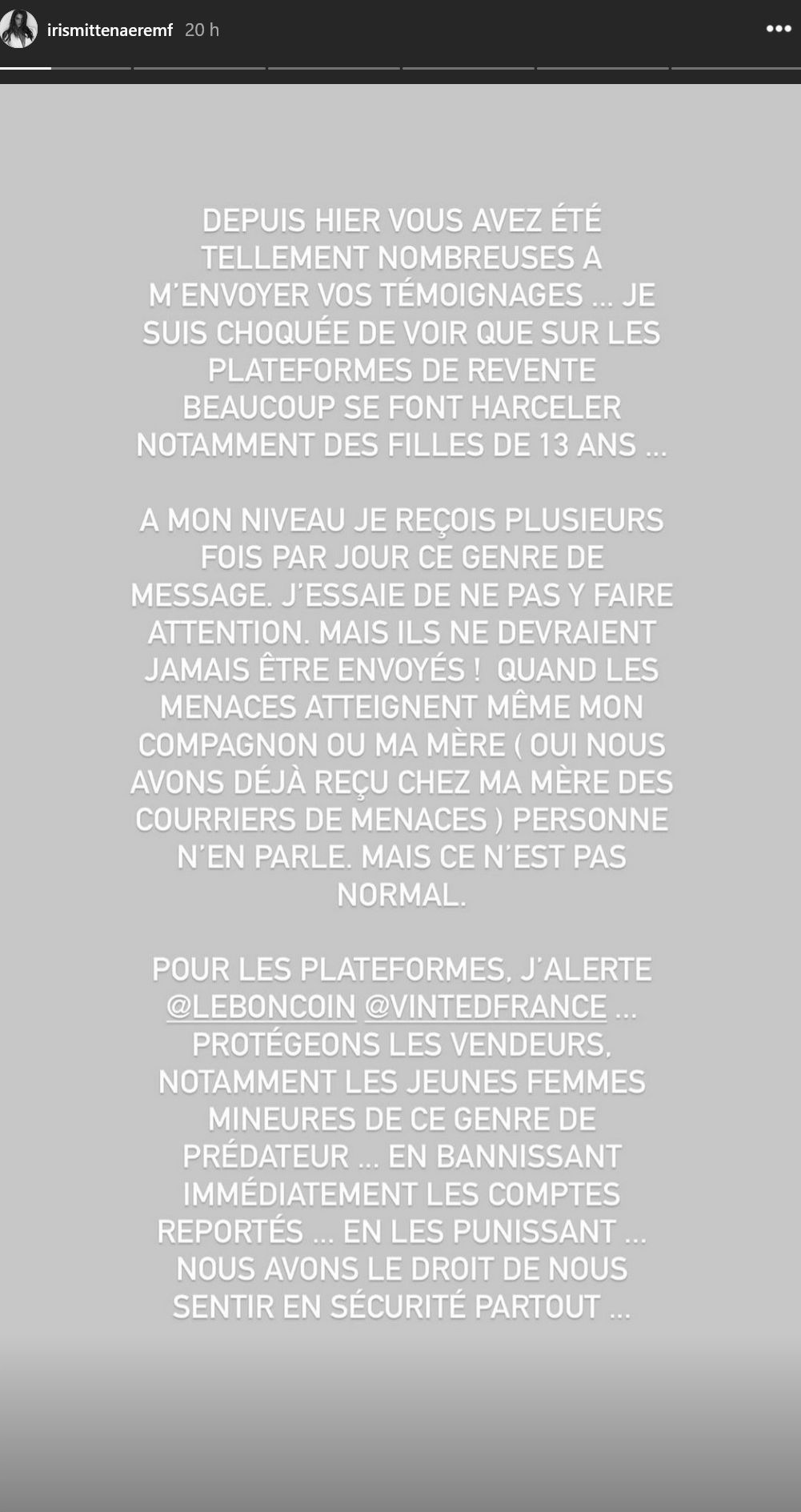 Iris Mittenaere menacée de viol : Elle ne compte pas rester les bras croisés !