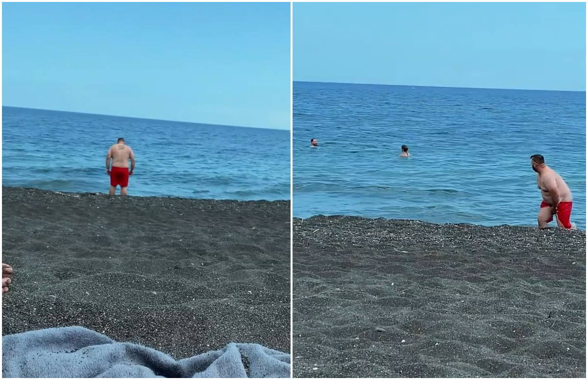 Piégé par sa petite amie, il se baigne avec un maillot de bain qui se dissout dans l’eau !