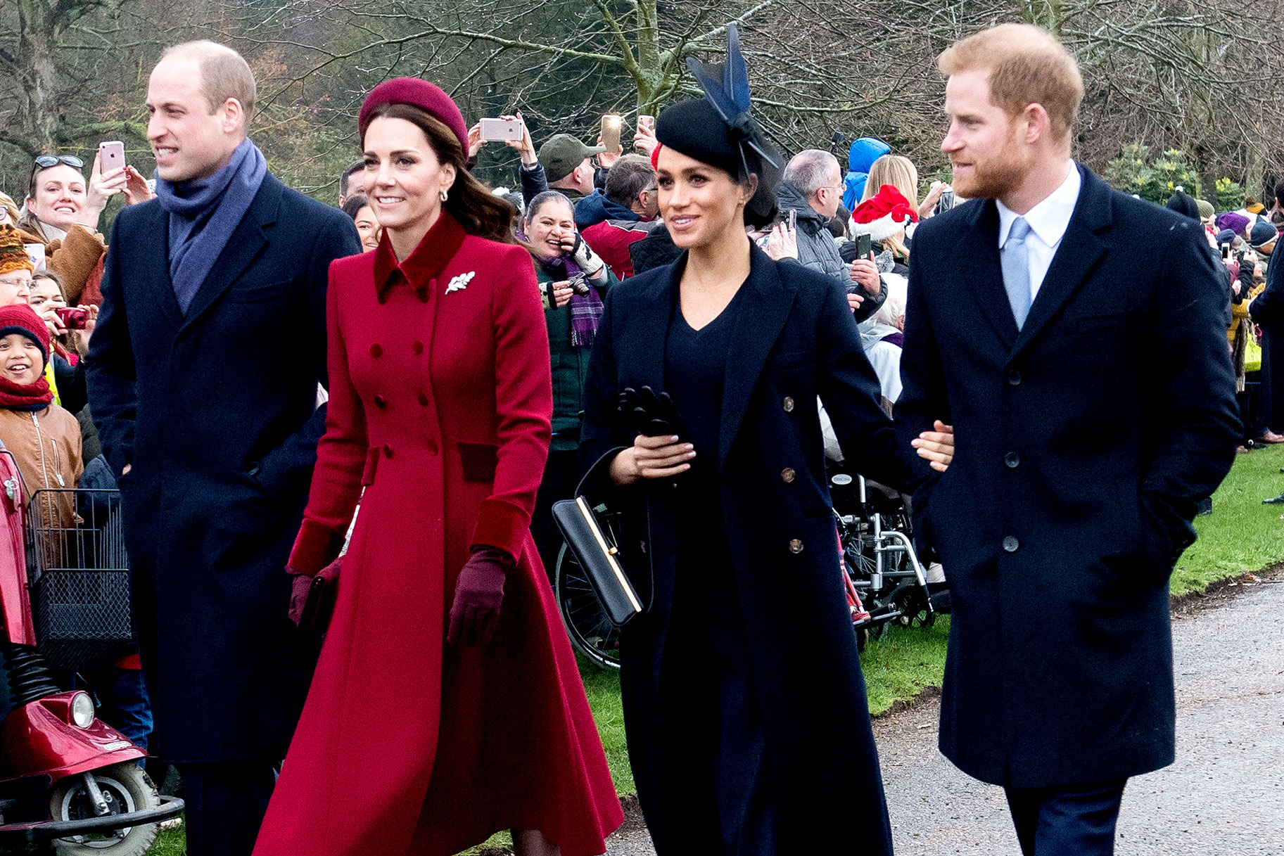  Prince William, Kate Middleton, Meghan Markle et le prince Harry @ Getty Images