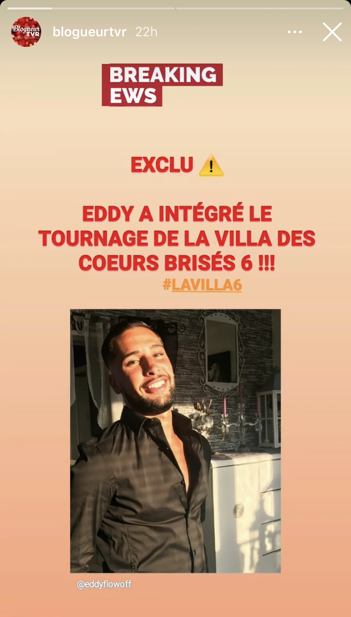 Eddy au casting de La Villa des Cœurs Brisés 6 ? On en sait plus !