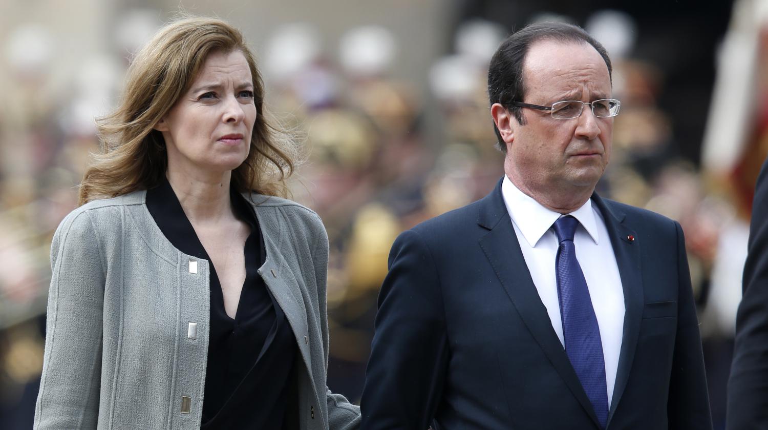  François Hollande et Valérie Trierweiler @AFP