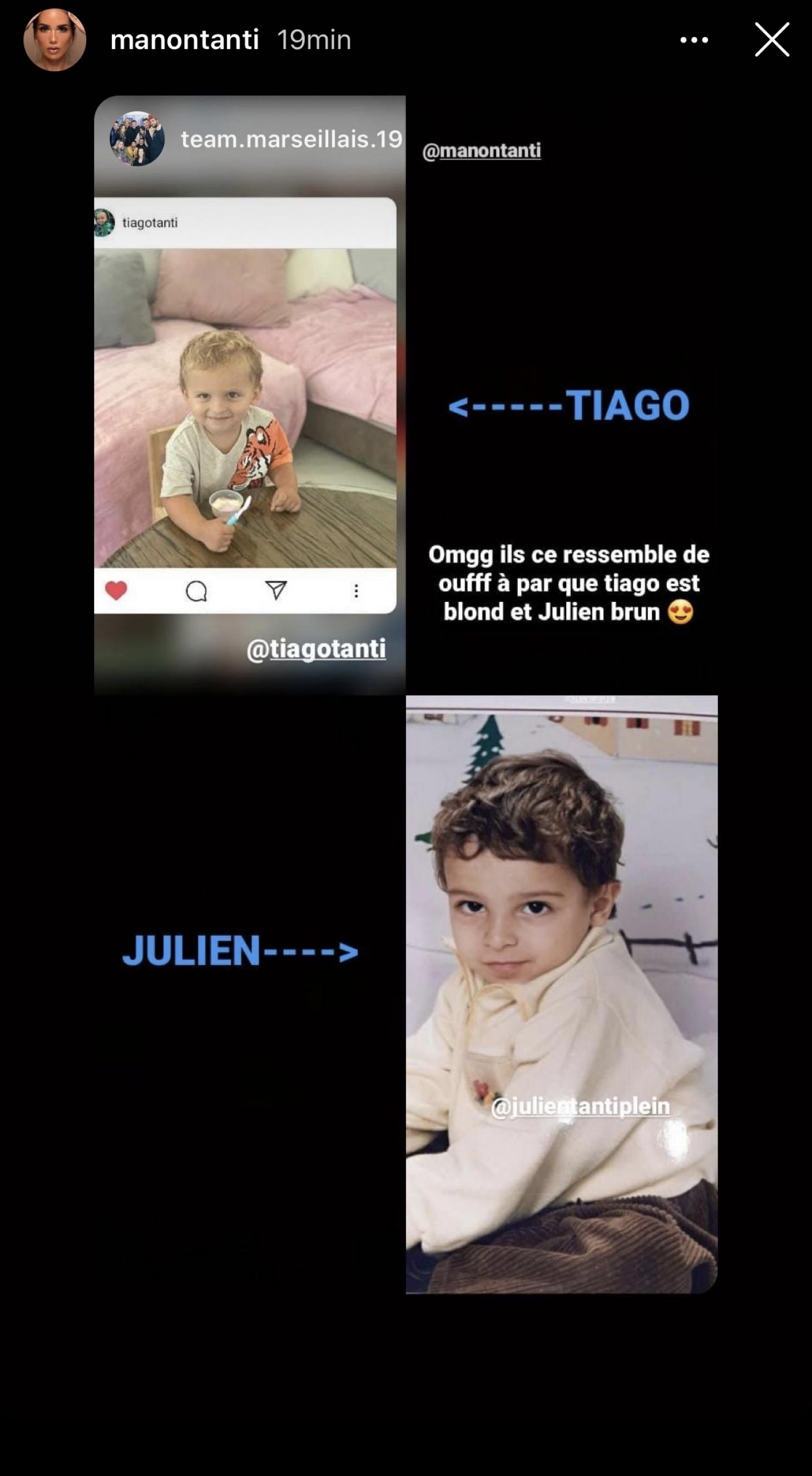 Julien Tanti enfant : son fils Tiago est son portrait craché
