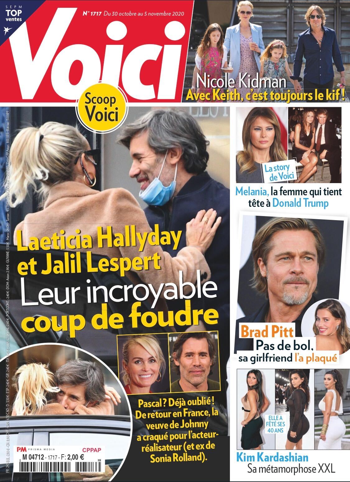  Laeticia Hallyday en Une de @Voici