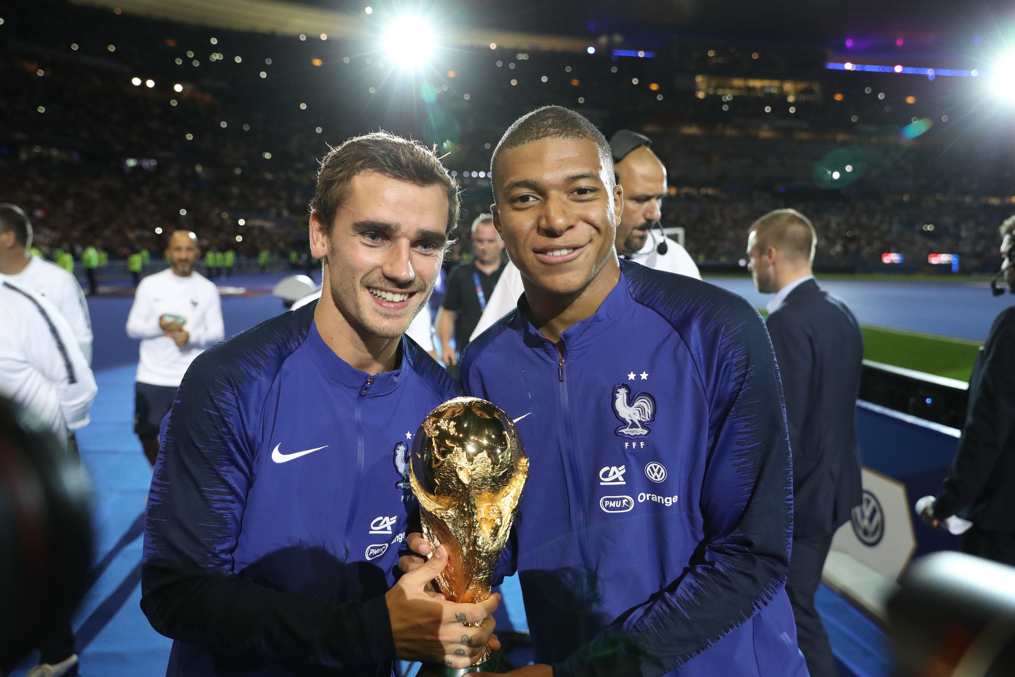  Antoine Griezmann et Kylian Mbappé @ LP/Arnaud Journois