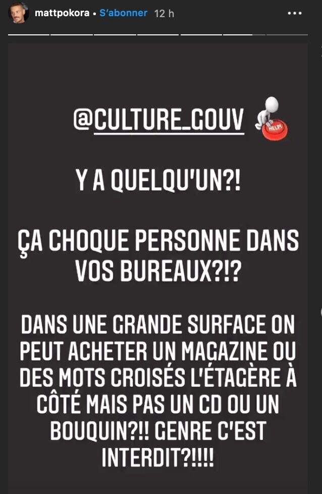 Covid-19 : Matt Pokora pousse un gros coup de gueule contre le gouvernement