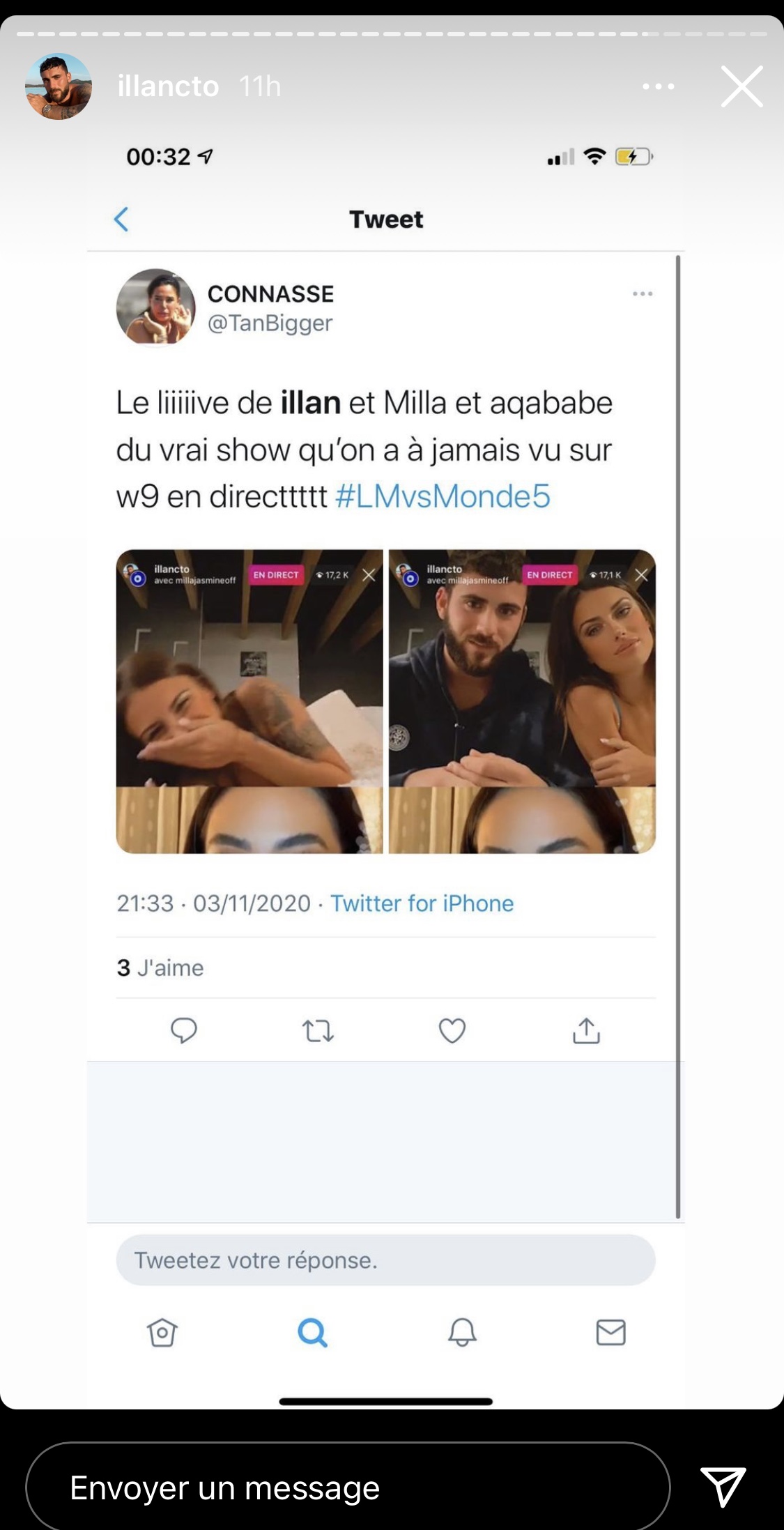 Illan et Giuseppa : Une internaute propose un plan à 3 au couple durant un live Instagram