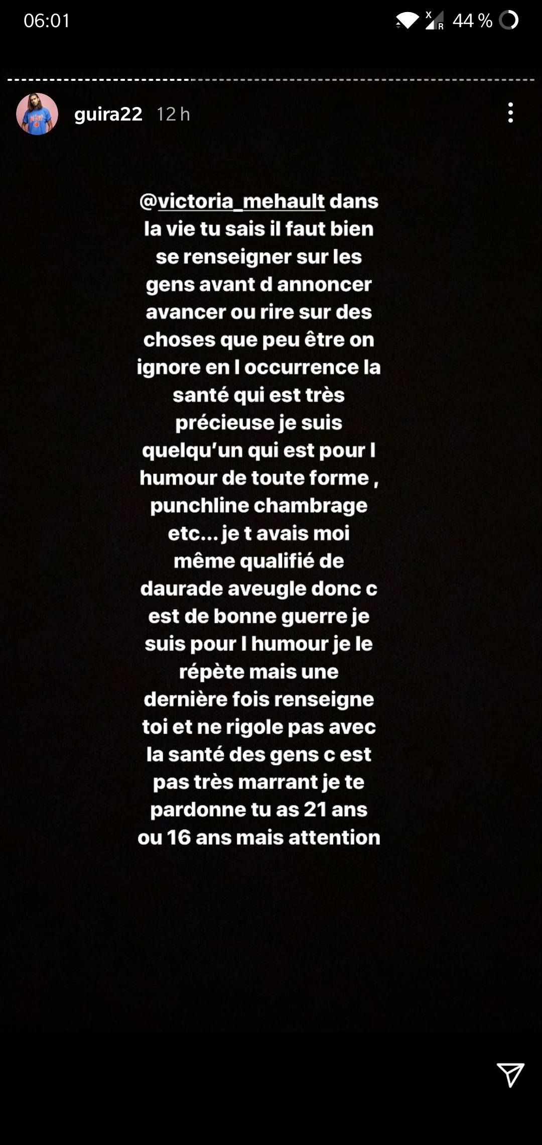 Julien Guirado : Taclé sur son physique par Victoria Mehault, il la clashe !