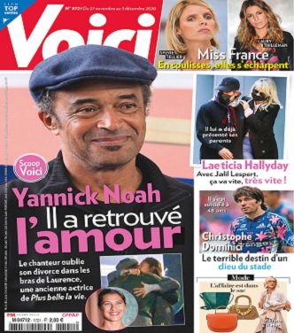  Yannick Noah en Une de @Voici le 27 novembre 2020