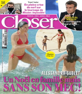 Alessandra Sublet séparée de son jeune compagnon pendant les vacances : Elle fête Noël avec son ex